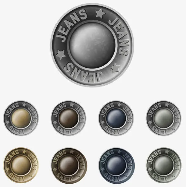 金属纽扣矢量免抠