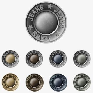 金属纽扣矢量免抠