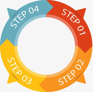 多彩拼接圆圈免抠