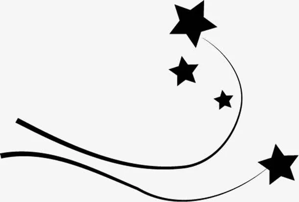 手绘星星韩国潮流背景