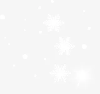 冬季漂浮白色雪花免抠