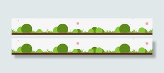 绿色扁平卡通草地免抠