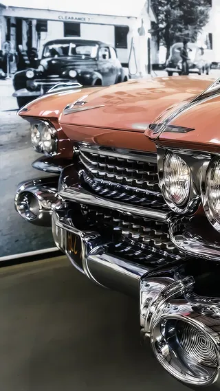 老式汽车车头高质量摄影h5背景高清