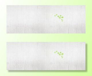 绿叶灰色底纹免抠