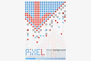 创意色块海报免抠