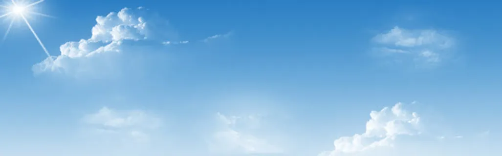 蓝色天空白云淘宝海报背景