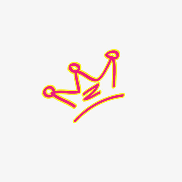 卡通小王冠png素材免抠