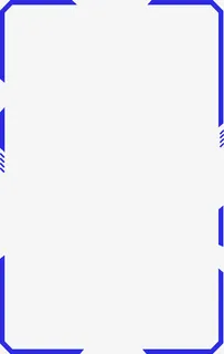 大气简洁蓝色科技感边框免抠