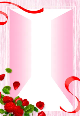 女王节浪漫粉色背景高清