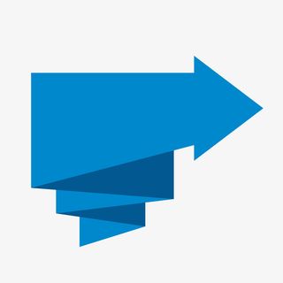 蓝色箭头符号矢量图免抠