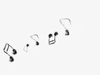 音符主题服装促销海报图片免抠