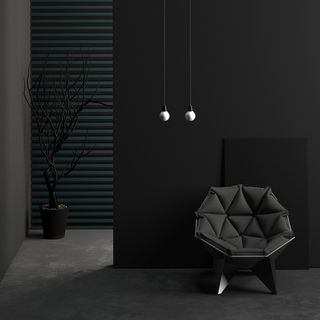 大气酷黑简约家居背景高清