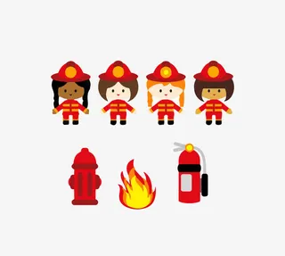 消防人员素材免抠