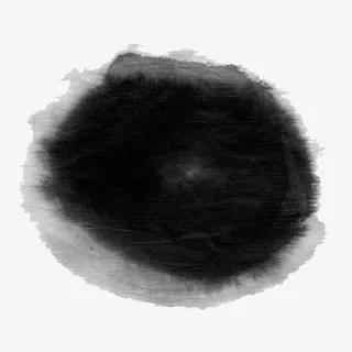 墨色荷叶图免抠