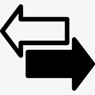 两个相反的箭头图标免抠