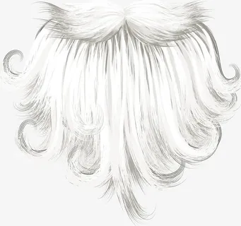 圣诞老人胡子免抠