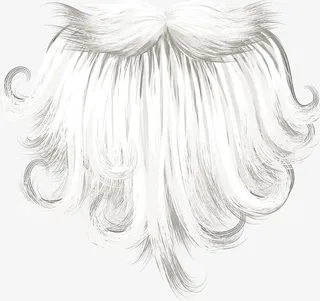 圣诞老人胡子免抠