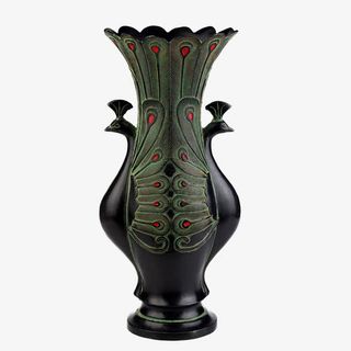 青铜双凤花瓶免抠