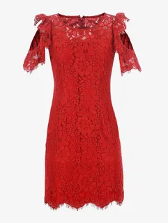 露肩睫毛蕾丝裙免抠