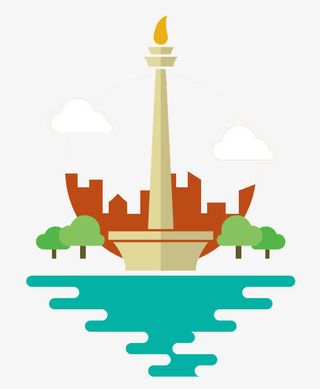 印度尼西亚民族纪念碑免抠