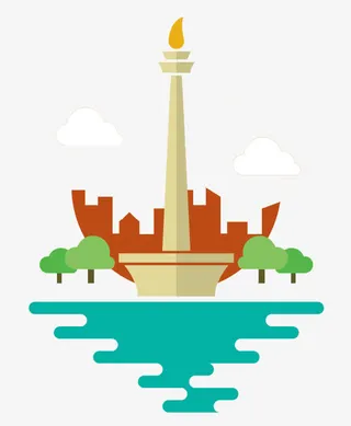 印度尼西亚民族纪念碑免抠