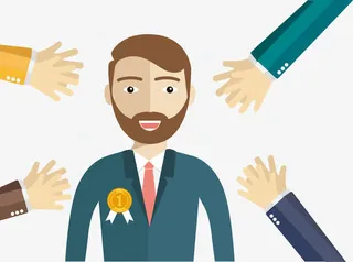 矢量手绘扁平人物免抠