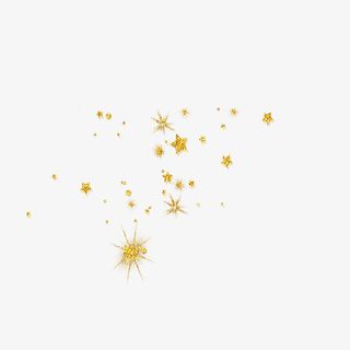 金色五星节日元素免抠