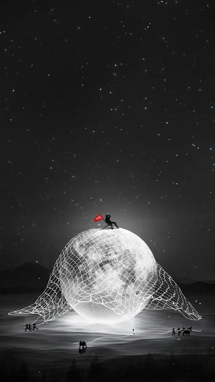 黑暗科技星球手机端H5背景高清
