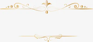 奢华金色花纹免抠