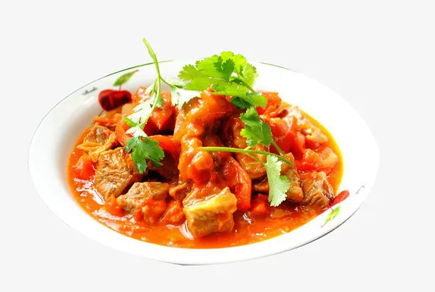 红烧西红柿炖牛腩汤免抠