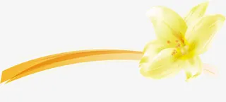 黄色唯美花朵创意免抠