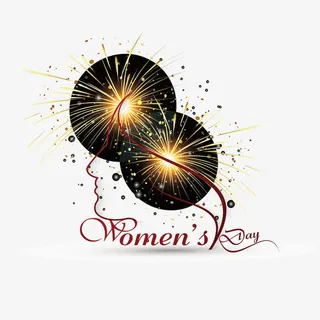 女生节炫彩矢量免抠