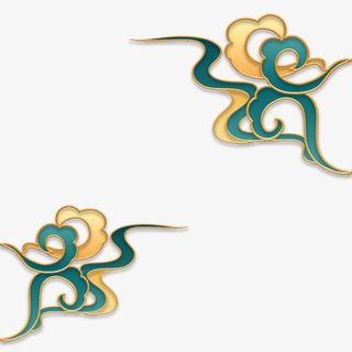 国潮祥云花纹免抠其他元素