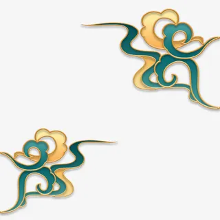 国潮祥云花纹免抠其他元素
