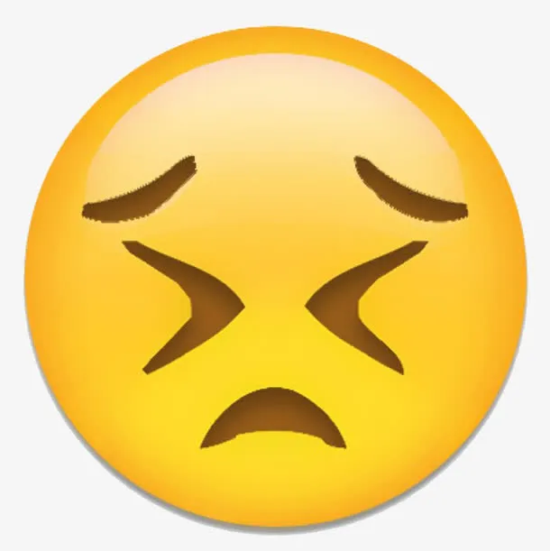 不高兴大黄脸免抠