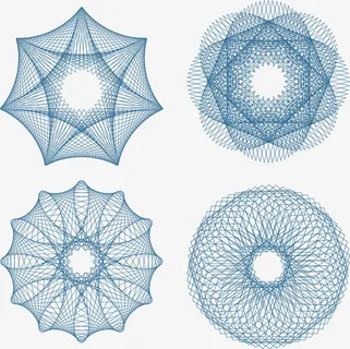 线条防伪标签免抠