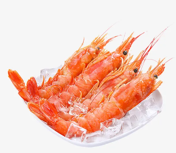 高清好吃的红色大虾免抠