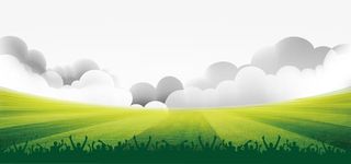 卡通手绘足球场地免抠