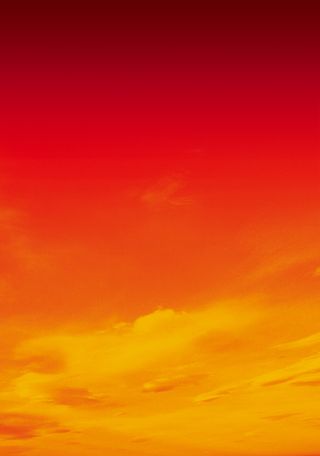 红色梦幻天空平面广告