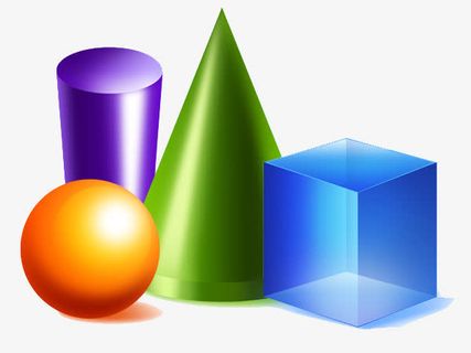 彩色几何体免抠