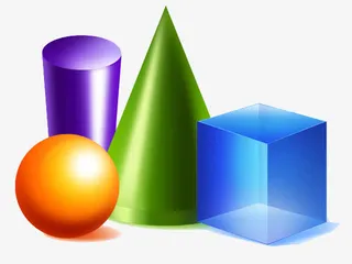 彩色几何体免抠