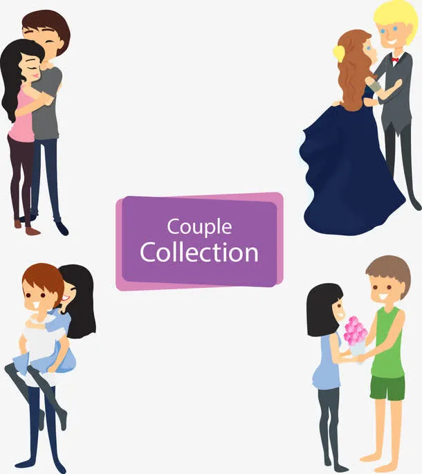 矢量手绘卡通人物免抠