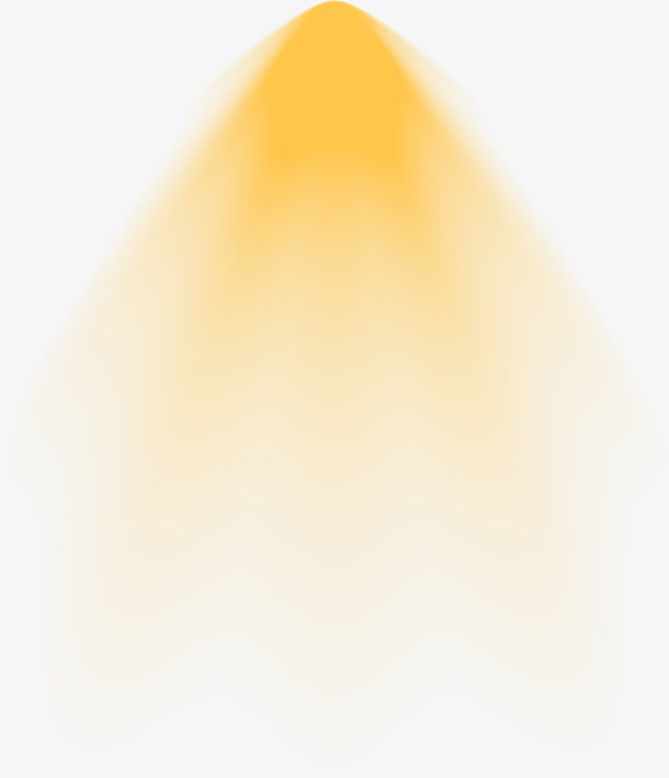 黄色放射灯光设计免抠