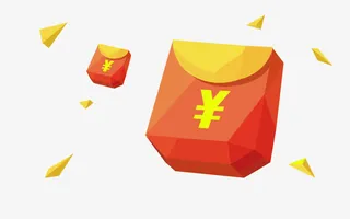 免抠透明漂浮的红包免抠