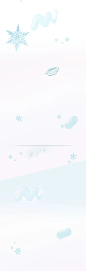 冬季雪花白色护肤品免抠