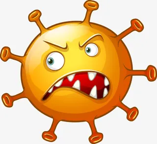 卡通医学细胞病毒矢量素材免抠