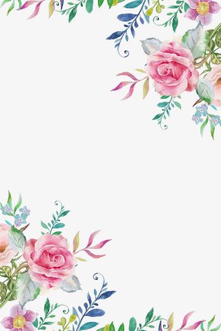 38妇女节创意花朵边框免抠