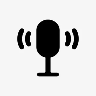 卡通简约麦克风标志免抠