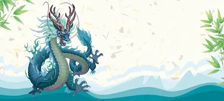 二月二龙抬头卡通童趣banner高清