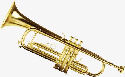 金色萨克斯乐器免抠